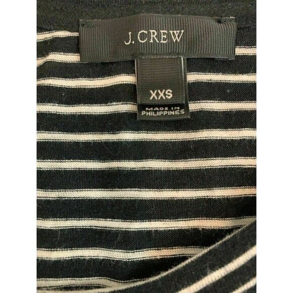 J Crew Black White Striped Crew Neck Tank Top - Picture 5 of 7